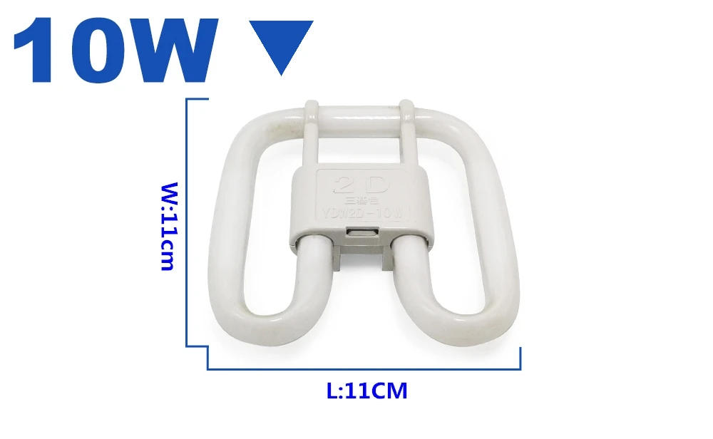 Description Picture 3 of itemZHMZH Four Needle Butterfly Tube Tricolor Energy-saving Lamp Fluorescent Light Bulb 2D Four-pin Butterfly Lamps 10W 21W 38W