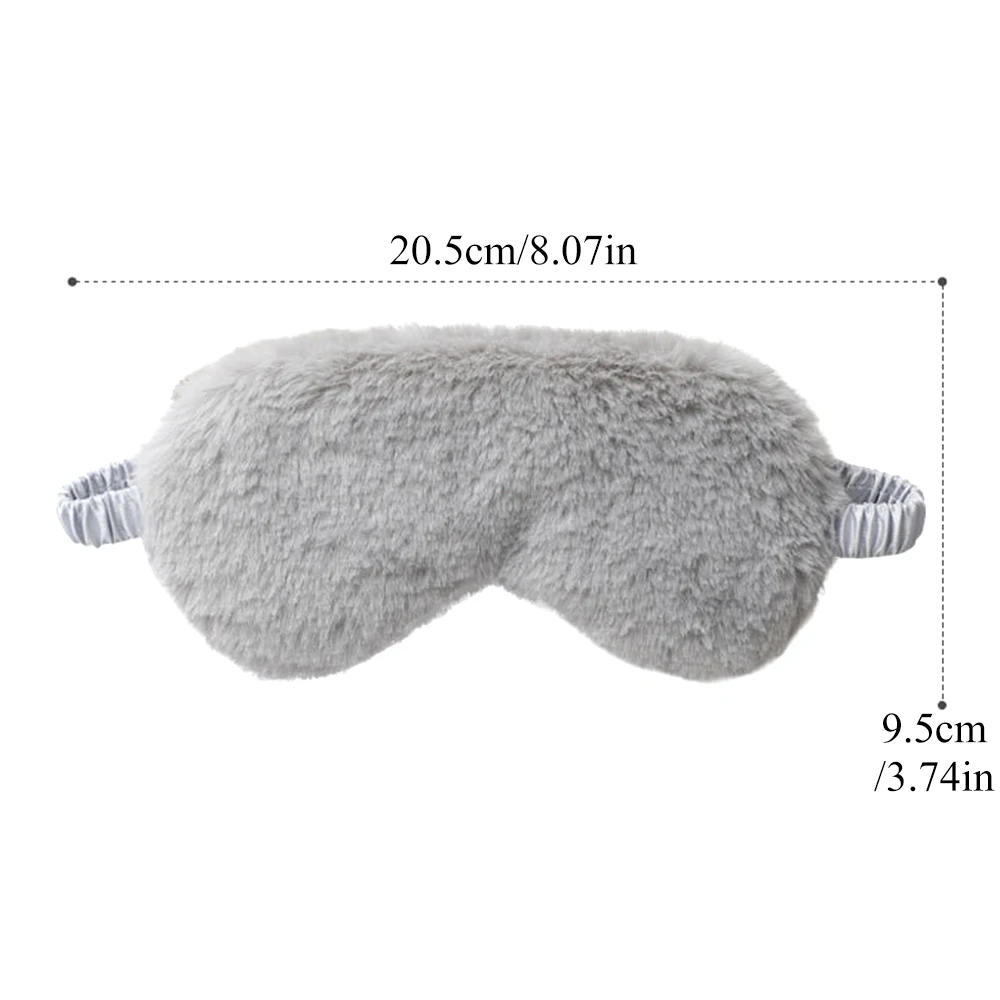 Description Picture 5 of itemTcare Lightweight Comfortable Sleep Mask Super Soft Adjustable Rabbit Plush Eye Masks for Sleeping Shift Work Naps for Men Women