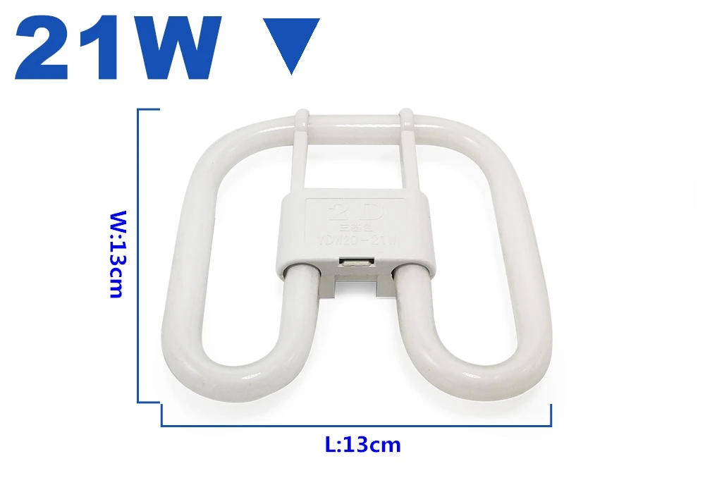 Description Picture 4 of itemZHMZH Four Needle Butterfly Tube Tricolor Energy-saving Lamp Fluorescent Light Bulb 2D Four-pin Butterfly Lamps 10W 21W 38W