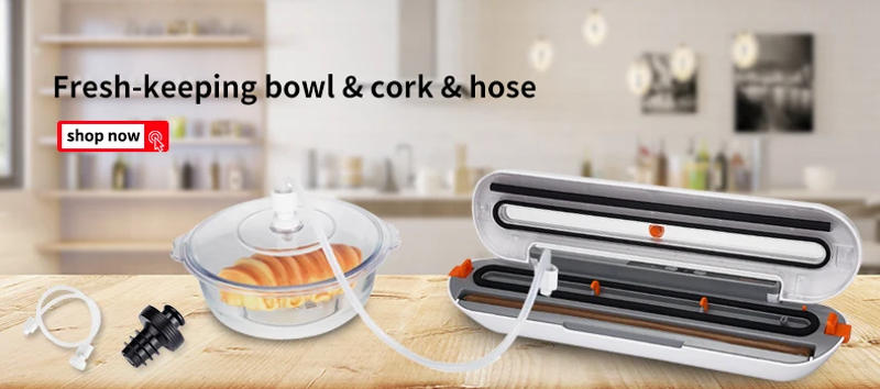 Description Picture 5 of itemsaengQ Electric Vacuum Sealer Packaging Machine For Home Kitchen Including 15pcs Food Saver Bags Commercial Vacuum Food Sealing