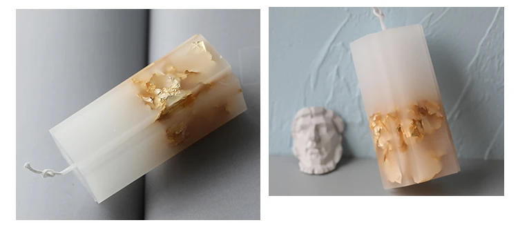 Description Picture 6 of item1pcs Candle Gold Foil INS hot for Candle Molds Silicone Mold Aromatherapy Soap Mould using For Candle Making Decoration