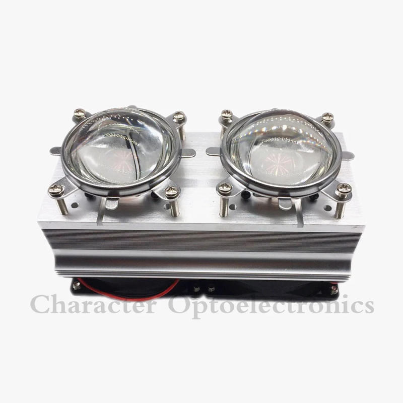 Description Picture 6 of item2PCS 100W 200W High Power LED Heatsink cooling with fans 57mm /44mm / Lens +Reflector Bracket