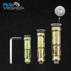 M5/6/8/10 Heavy duty concrete expansion shield anchor with Stainless Steel Hexagon Hex Socket Countersunk Screw