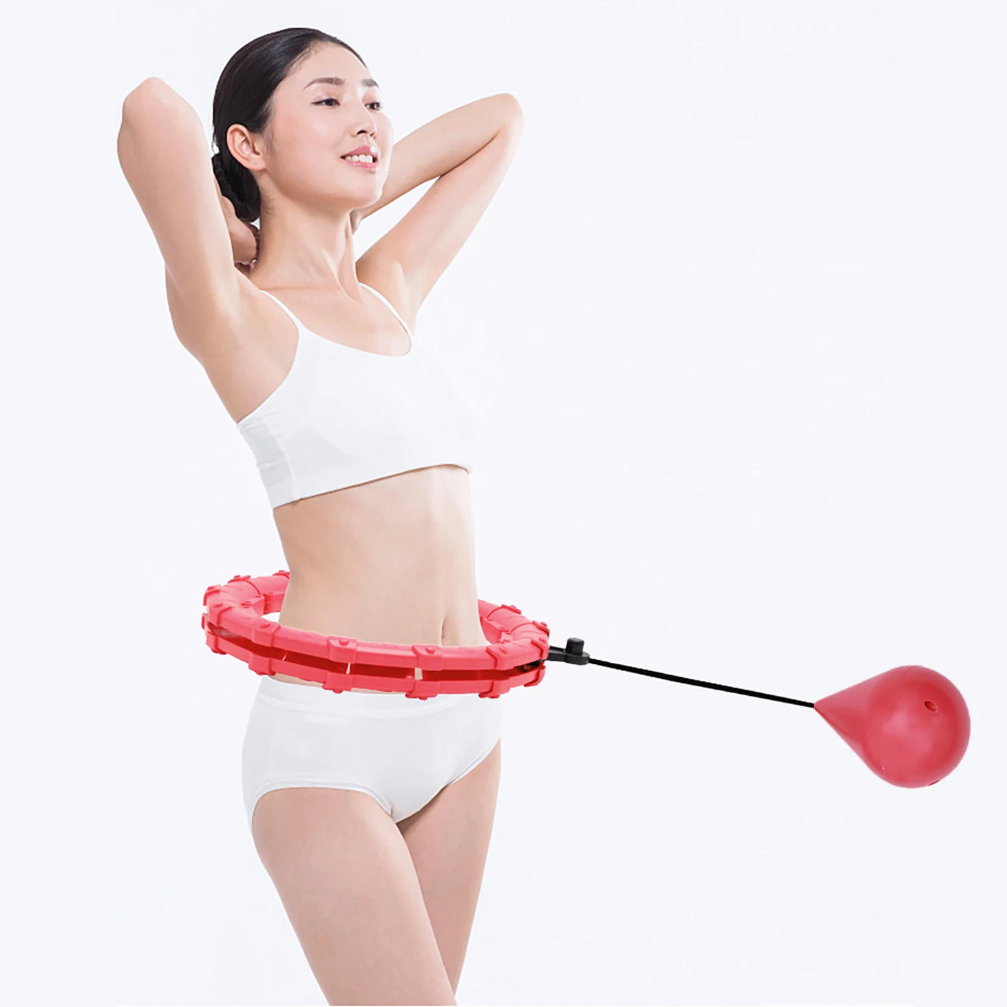 Description Picture 6 of item24-32 Sections Fitness Smart Sport Hoop Adjustable Thin Waist Exercise Gym Circle Ring Fitness Equipment Waist Easy weight loss