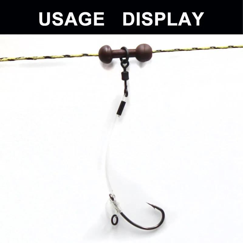 Description Picture 6 of item20pcs Carp Fishing Accessories Swivel Round Quick change Ring swivels UK size 11 Ronnie 360 Chod Carp Fishing Rigs