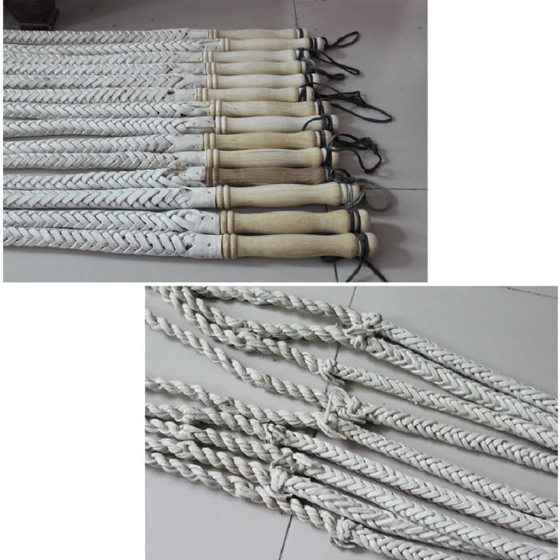 Description Picture 4 of item1.5 Meters/2 Meters High-quality Leather Whip Martial Arts Fitness Tools Outdoor Toys Adult Leather Whip For Physical Exercise