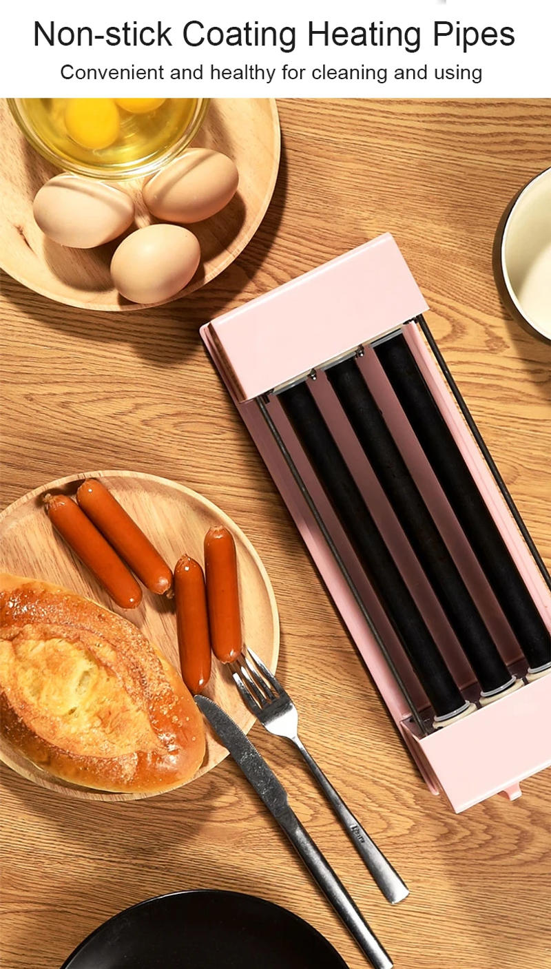 Description Picture 6 of itemElectric Sausage Machine Multifunction American Hot Dog Kebab Roller Teppanyaki Barbecue Grill Steak DIY Hamburger Baking Oven