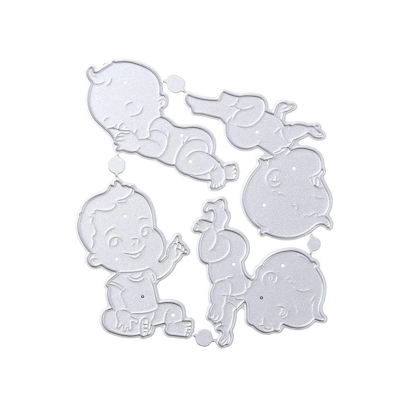 Description Picture 5 of itemMetal Cutting Dies Scrapbooking Growth Crawling Baby DIY Album Card Embossing Craft Die Cuts Baby Shower Decor Child's Growth