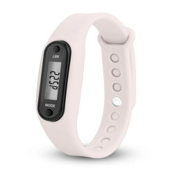 Fitness Pedometer Silica Gel Bracelets Run Step Watch Bracelets Counter Digital LCD Walking Distance Wrap Cuff Smart Watch