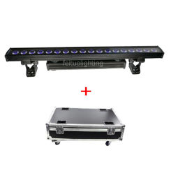 4pcs+fly case 18x18w 6 in1 waterproof led flood light wireless battery led wall washer outdoor wall light for building lighting