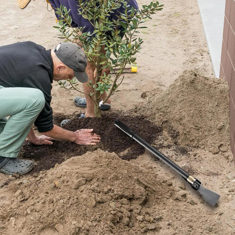 Description Picture 4 of itemMultifunctional Folding Shovel with Carrying Pouch Lightweight Portable Camping Shovels for DiggingTactical Shovel Pickaxe Hoe