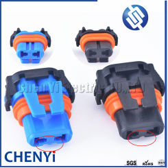 5 sets Delphi 2 Pin auto waterproof AC Power Wiring Harness Connector car lamp connector automotive HID Xenon plug DJ9005 DJ9006