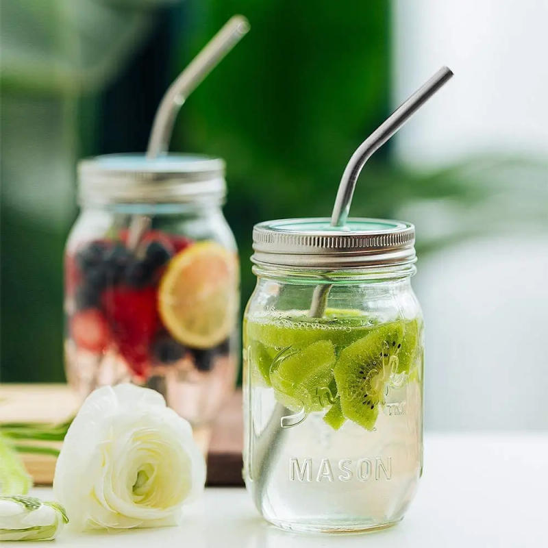 Description Picture 4 of item10Pcs Reusable Drinking Straw Metal Straws 304 Stainless Steel Straws Set with Brush Bar Cocktail Straw for Glasses Drinkware