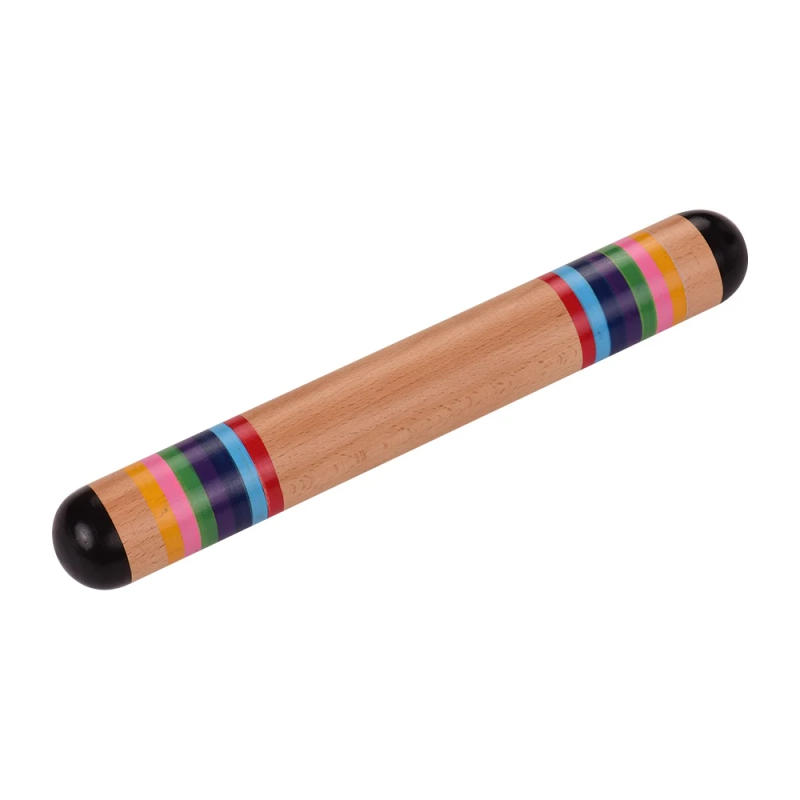Description Picture 6 of itemNew Wooden Rainstick Rainmaker Rain Shaker Musical Instrument Hight Quality Toy Rainbow Colored for Kids Adults Universal