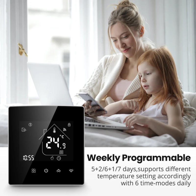 Description Picture 5 of itemAVATTO WiFi Smart Thermostat,Water/Electric floor Heating Water Gas Boiler Temperature Controller Works with Alexa Google Home