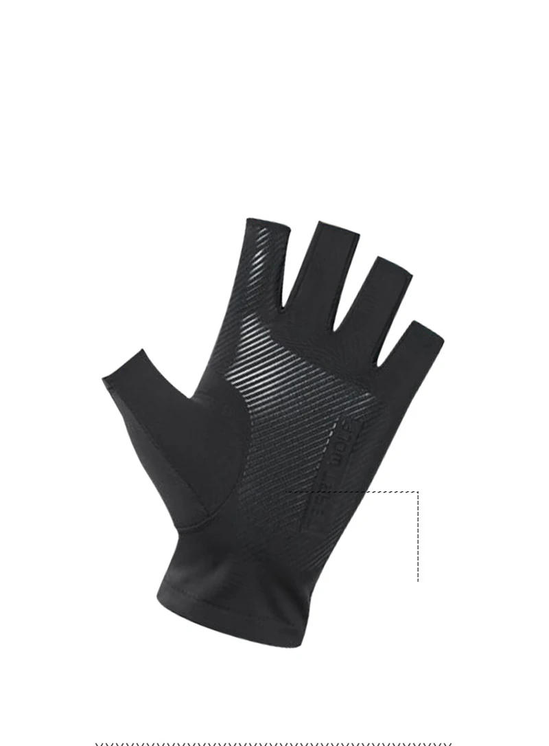 Description Picture 6 of item1pair Fishing Gloves Men And Women Half Fingers Ice silk Gloves Outdoor Gloves Summer Sunscreen Non-slip Gloves Sunscreen Gloves