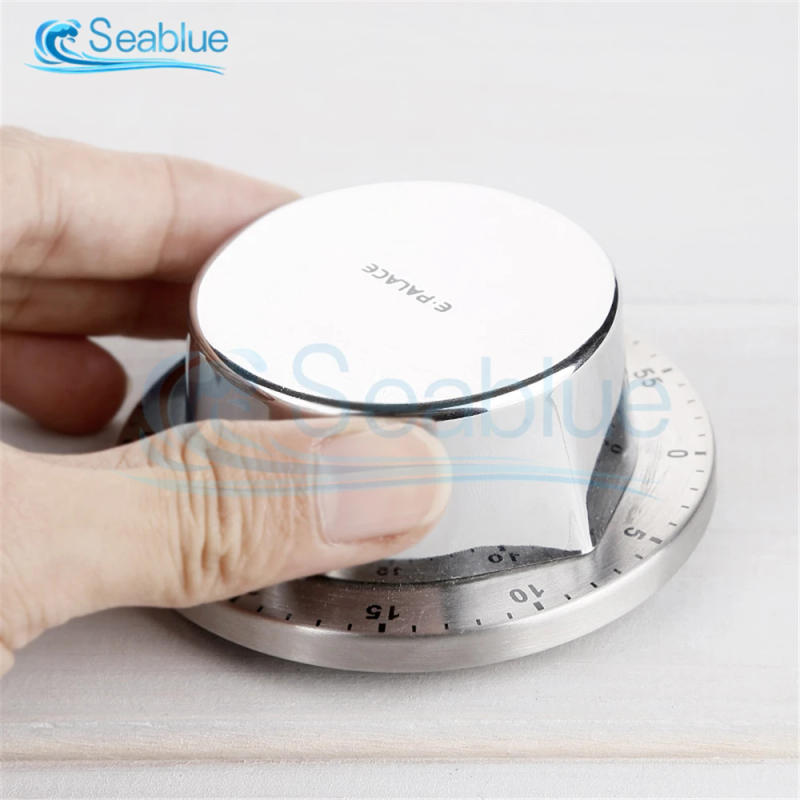 Description Picture 5 of itemCooking Tools Kitchen Timer Stainless Steel Egg Alarm Clock Reminder 60 Minutes Mechanical Alarm Time Clock Counting