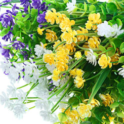 Artificial Flower Plastic Lavender Fake Plant Wedding Home Garden Bridal Shower Party Decoration Bridal Bouquet Photography Prop