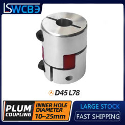 CNC Motor Jaw Shaft Coupler Flexible Spider plum Coupling D45 L78  10/12/14/15/16/18/19/20/22/24/25mm Elastic coupling