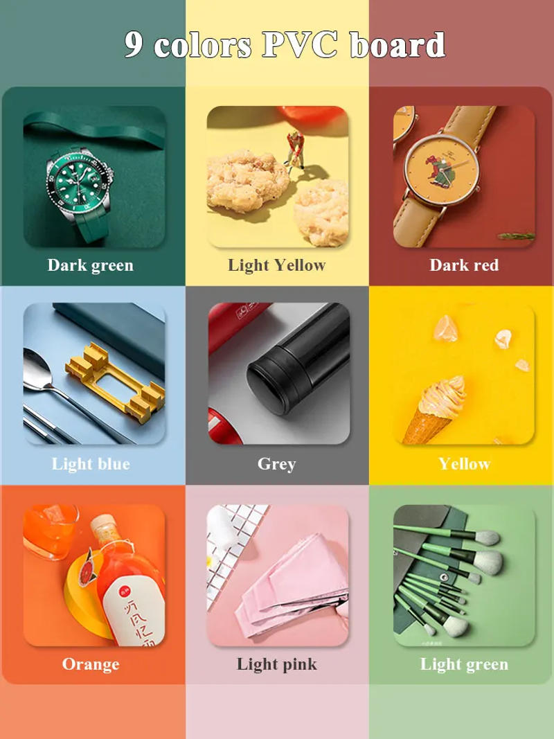 Description Picture 5 of item200x100 CM PVC Background Board Photography Accessories Tabletop Shooting Soft Box Backdrops Screen Photo Studio Kit Fotografia