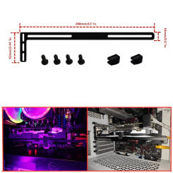 Aluminum L-shaped Graphics Card Holder Desktop PC Case GPU Support Jack PCI Video Cards Stand Side Mounting Bracket N7MC