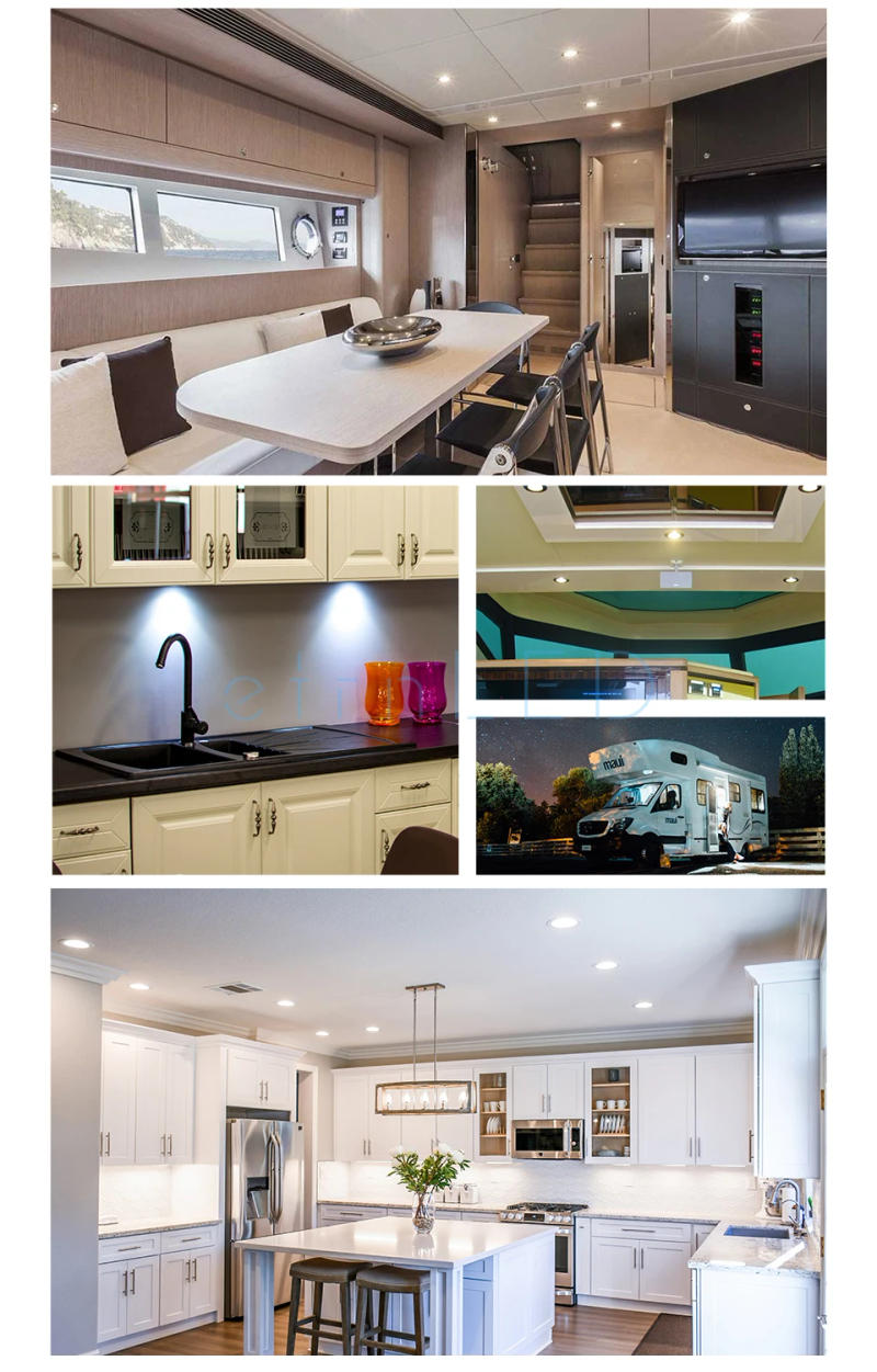 Description Picture 5 of itemetrnLED Led Spotlight 3W 12V 24V Round Recessed Lamp Led Bulb RGB Ceiling Downlight Indoor Mini Spot Light Boat Camper Caravan