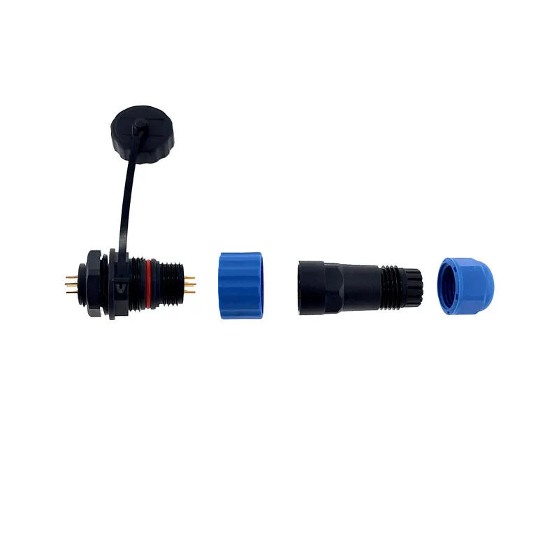 Description Picture 6 of itemSP16 Connector 2pin /3/4/5/6/7/8/9 Waterproof IP68 Male Plug and Female Socket Power Cable Connectors
