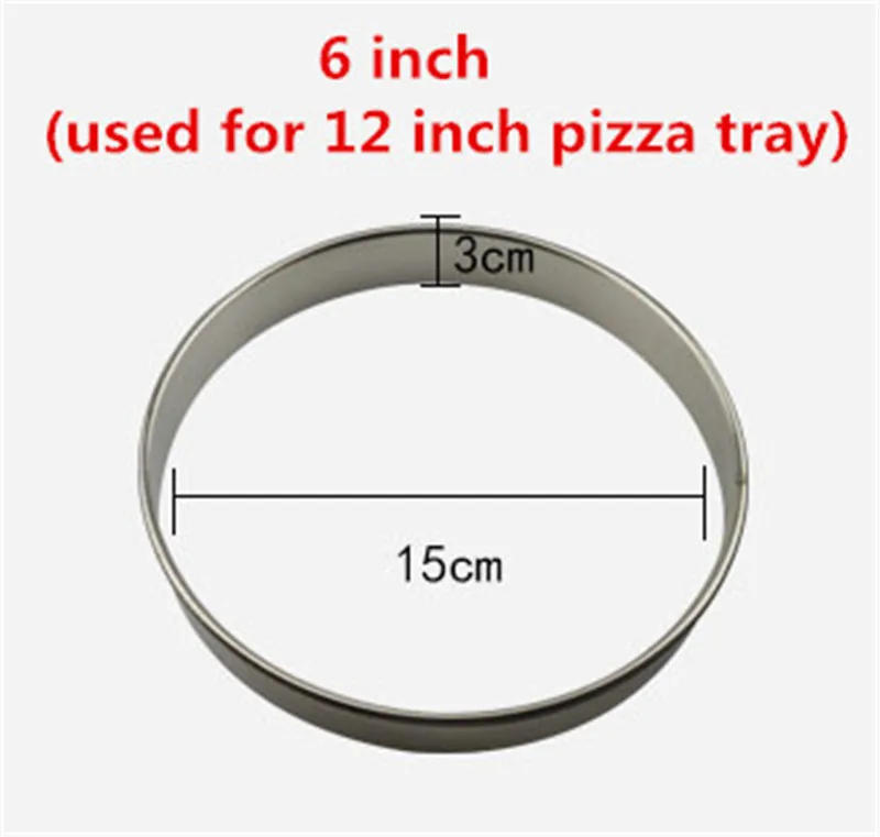 Description Picture 4 of itemRound Stainless Steel Cake Molds Mousse Cake Tart Circle Mold Pizza Dessert DIY Decor Mould Tart Ring Kitchen Baking Tool