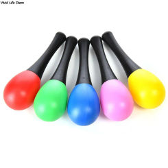 Plastic Sand Hammer Maraca Rattle Shaker Kids Musical Instruments Baby Sound Music Toy - Random Color