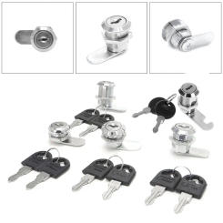 10-30mm Cam Lock Filing Cabinet Post Mailbox Drawer Cupboard Locker 2 Key