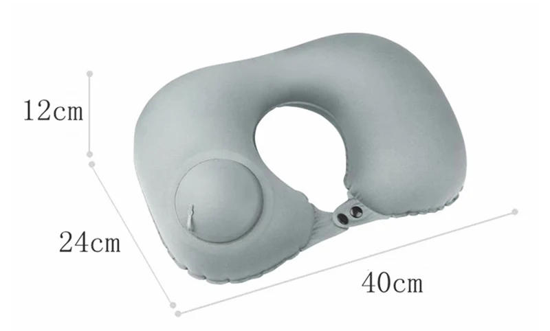 Description Picture 2 of itemInflatable Neck Pillow U Shape Air Pillow Neckrest Head Rest Portable Sleeping Resting Travel Pillow for Airplane Train Car