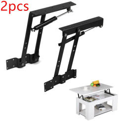 2pcs Folding Spring Tea Table Hinge Furniture Lifting Roof Mechanism Hardware Lifting Frame Coffee Computer Table Frame