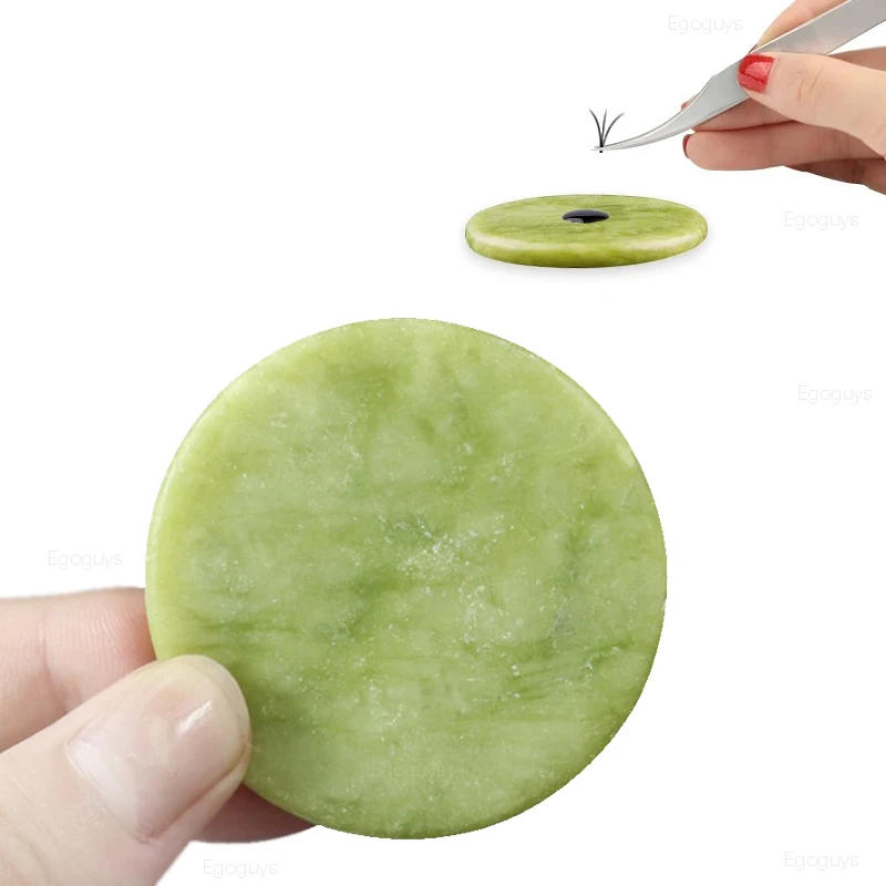 Description Picture 5 of item1PC Round Resin Agate Stone Nail Color Palette Gel Polish Pallet Mixing Drawing Paint Plate Pad Manicure Nail Art Display Shelf