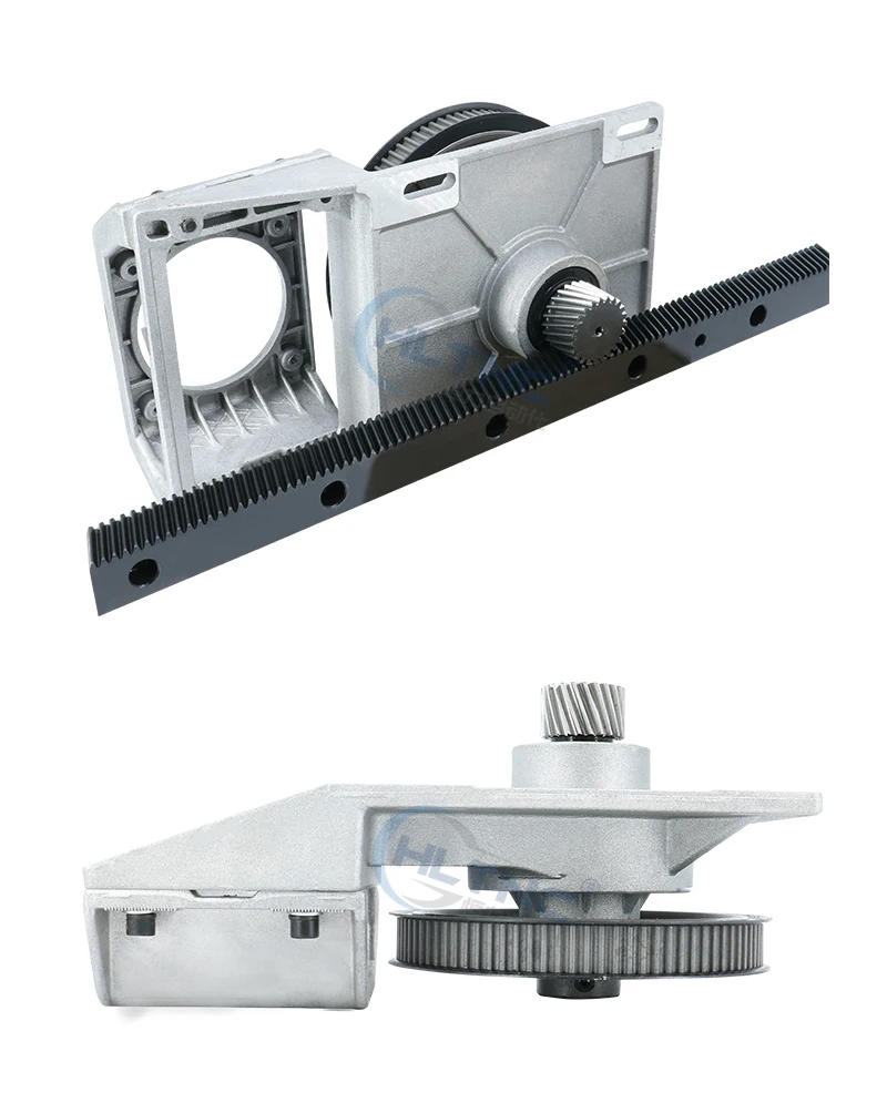 Description Picture 6 of item1.25 mod gearbox straight gear Helical gear 12.7mm / 14mm input hole  speed ratio 5:1 for 1.25 Modulus straight Helical rack