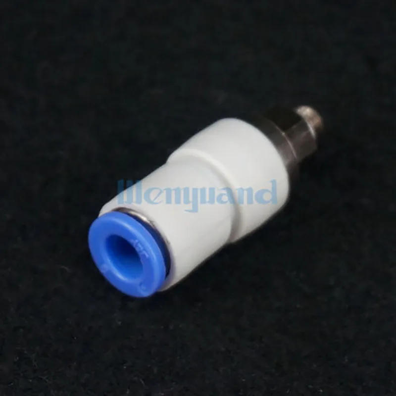 Description Picture 4 of itemKSH06-M5 Tube 0.D.6mm Connection Thread M5x0.8 Male Connectors Joint Rotary One Touch Fitting KSH