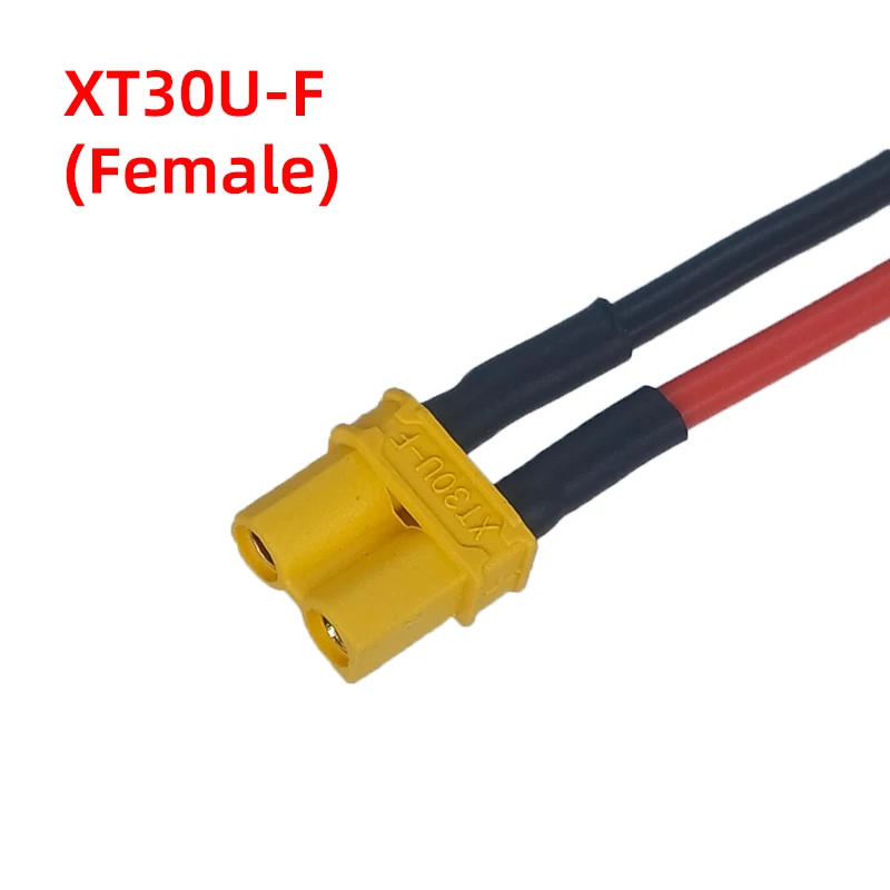 Description Picture 4 of item10/20/30/40/50CM UAV Wire Harness Accessories Amass XT90 Male and Female Plug With 12AWG/10AWG Silicone Flexible Cord Connector