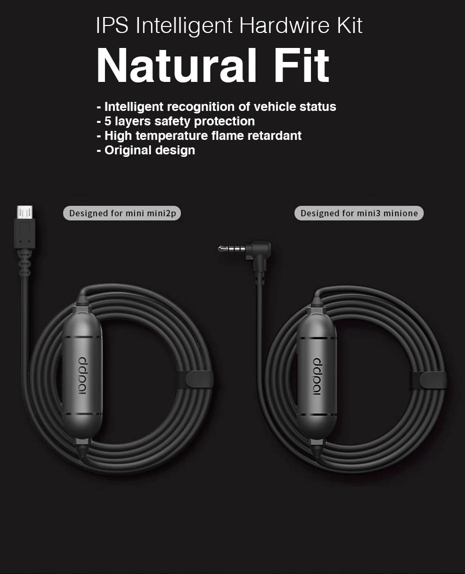 Description Picture 2 of itemDDPAI Mini 5/Min 3/Z40/Z50 Hardwire Kit 12/24V Micro USB Type-C Car Charger Hardkit Car DVR Dash Cam Camera Charging Cable