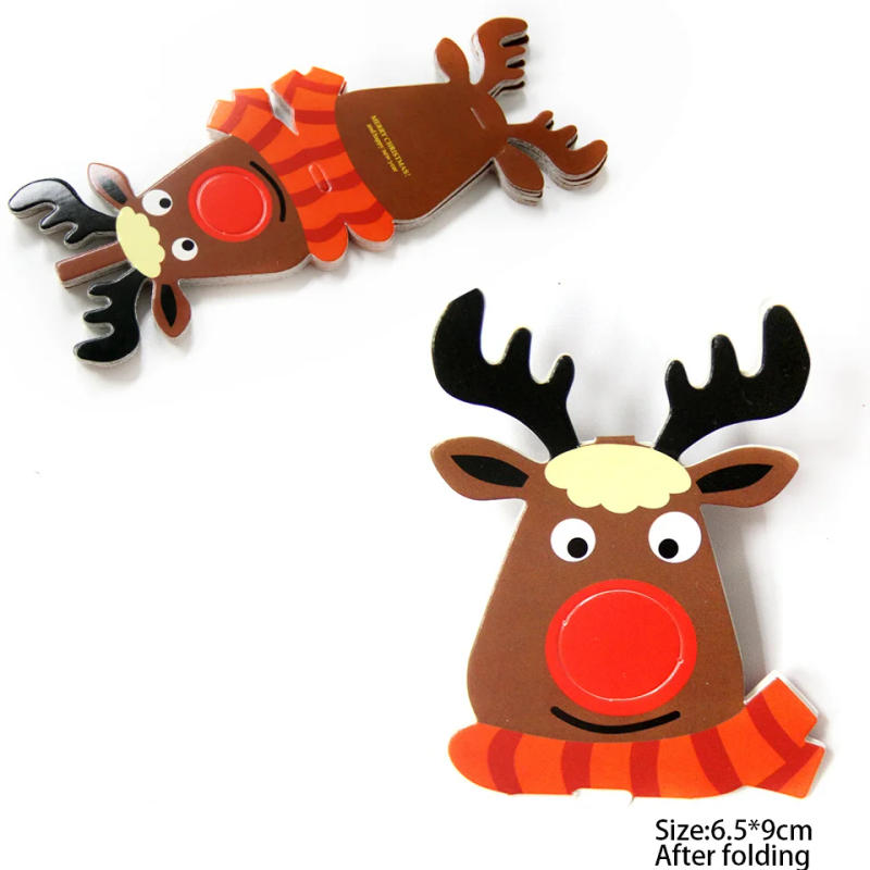 Description Picture 6 of item20/50PCS Christmas Candy Package Card Cartoon Snowman Santa Deer Lollipop Holder for Xmas Kids Gift Home DIY Party Decoration