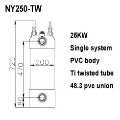 10 Pieces 25KW High Quality Swimming Pool Heat Exchanger Shipping By Sea