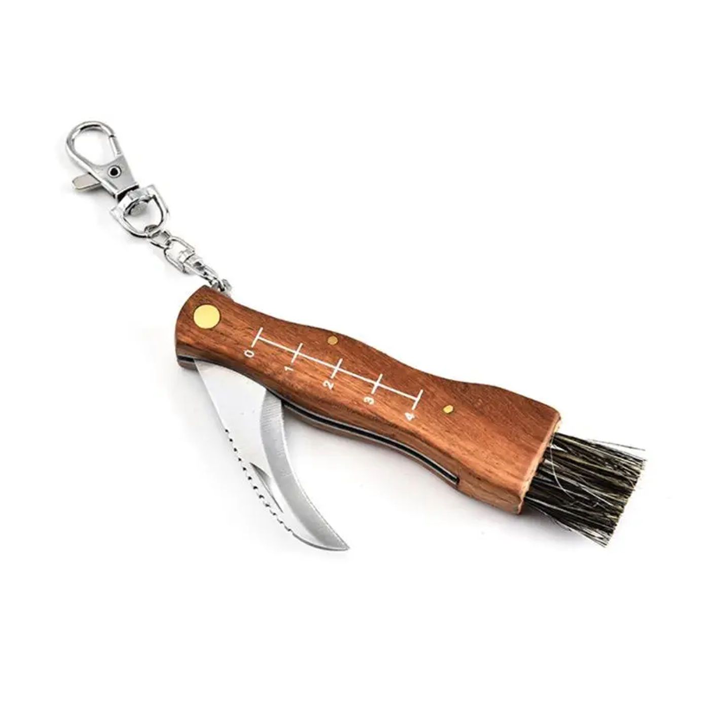 Description Picture 5 of itemMini Camping Mushroom Knife Rosewood Handle Outdoor Hunting Survival Multifunction Folding Self-defense Hand Tools