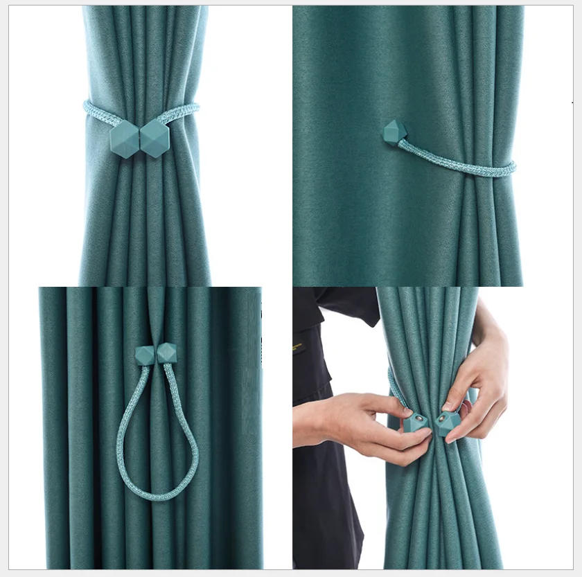 Description Picture 3 of itemPearl Magnetic Curtain Clip Curtain Holders Tieback Buckle Clips Hanging Ball Buckle Tie Back Curtain Accessories Home Decor