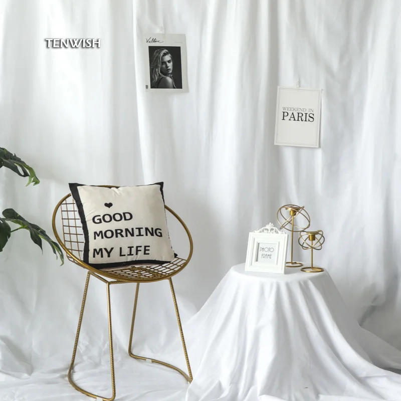 Description Picture 2 of itemTENWISH Solid Colored Muslin Background Seamless Backdrop Cloth for Photo Studio Instagram Still Life Shooting Tiktok Live