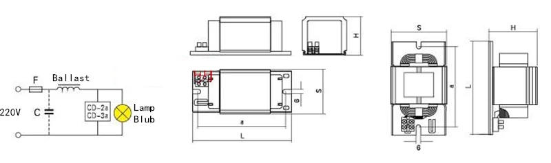 Description Picture 4 of item150W 250W 400W 1000W High-pressure sodium lamp Lighting Accessories Dedicated Rectifier Specialized Electronic Ballast