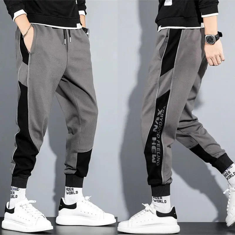 Description Picture 5 of itemCotton Harem Pants Mens Ankle-Length Joggers Autumn Casual Trousers Loose Plus Size 5XL Sports Sweatpants Fitness Streetwear