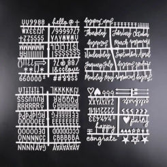 4Pcs Characters for Felt Letter Board Numbers Message Board Letterboard Matching Letter Home Decor Accessories Symbols Office