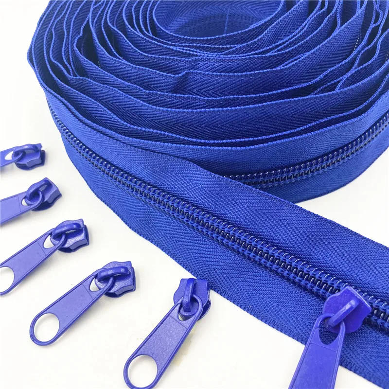 Description Picture 4 of item5 Meters Long 10 Zipper Pullers 5 # Nylon Coil Zipper For DIY Sewing Clothing Accessories