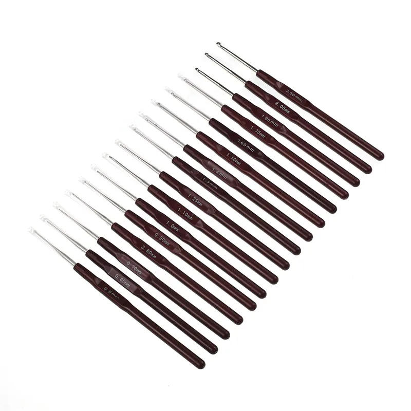 Description Picture 6 of item0.5mm-2.5mm  1pcs Crochet Hooks Needles Small Lace Yarn Weave Knitting Needles Hook For Dolls Tools 16 Sizes Hooks For Knitting