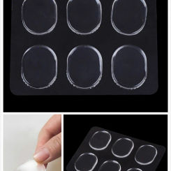 6Pcs/Set New Transparent Snare Drum Mute Pad Drum Damper Gel Pads Snare Tom Drum Muffler Mute Percussion Instrument Accessories