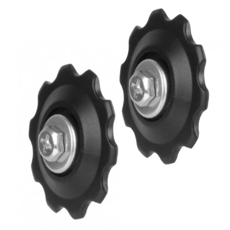 Description Picture 5 of item2/4pcs 10T MTB Bikes Jockey Wheels Mountain Road Bicycles Rear Derailleur Guide Pulley Roller Idler Bearing Plastic Black Parts