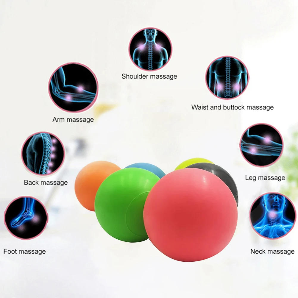 Description Picture 2 of itemTPE Lacrosse Ball Fitness Relieve Muscle relaxation Gym Trigger Point Massage Ball Training Fascia Hockey Massage Elastic Ball
